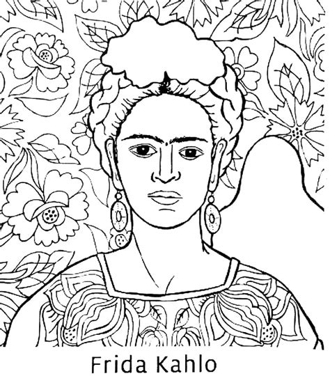 Desenhos De Frida Kahlo Para Colorir Pintar E Imprimir ColorirOnline Com