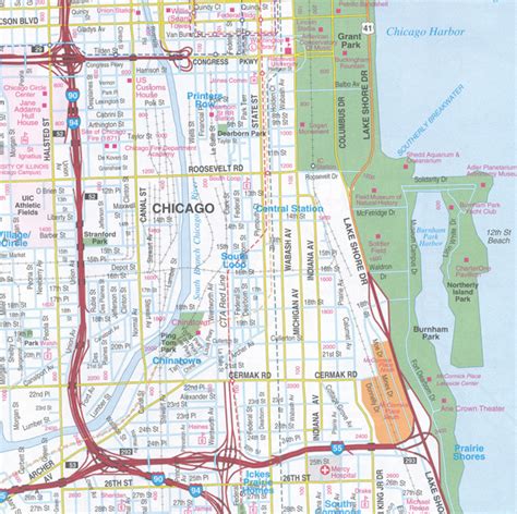 Chicago Map Rand Mcnally Maps Books And Travel Guides