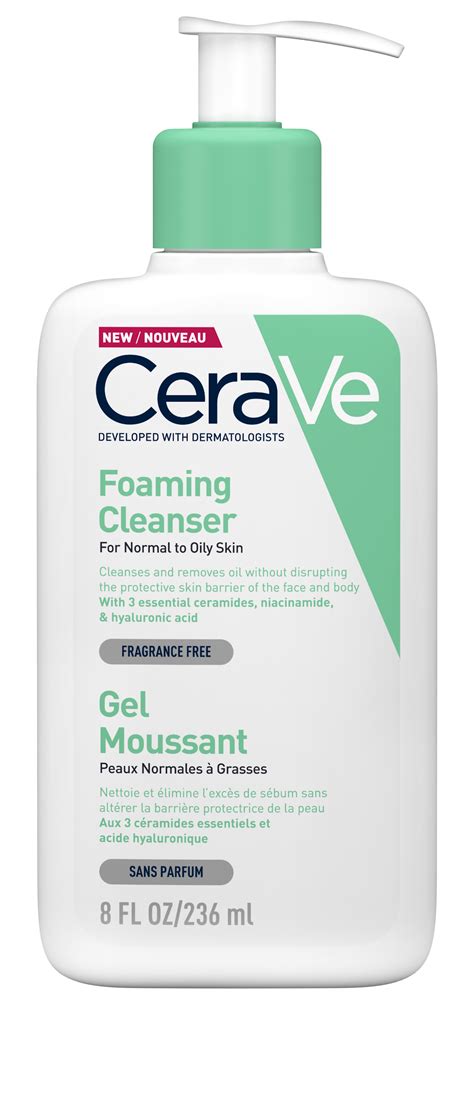 Cerave Foaming Cleanser Daily Face Body And Hand Wash For Normal To