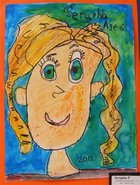 Suffield Elementary Art Blog 1st Grade Self Portraits
