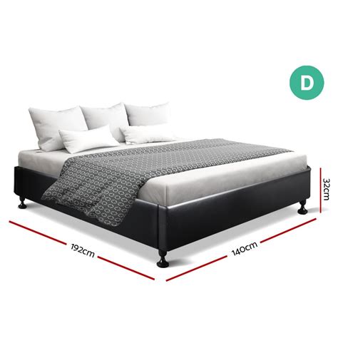 A wide variety of full double mattresses. Double Full Size Bed Base Frame Mattress Platform Leather ...