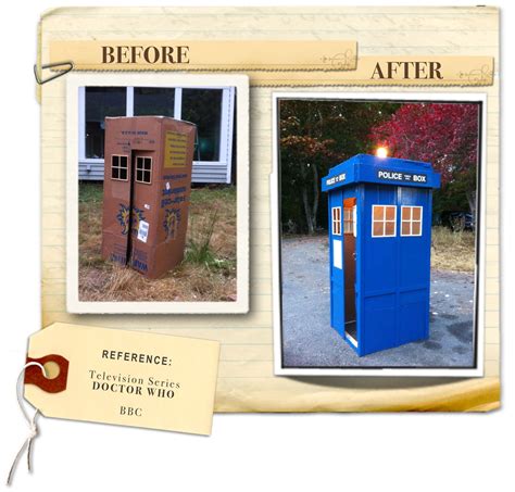 Tardis Made From A Cardboard Box