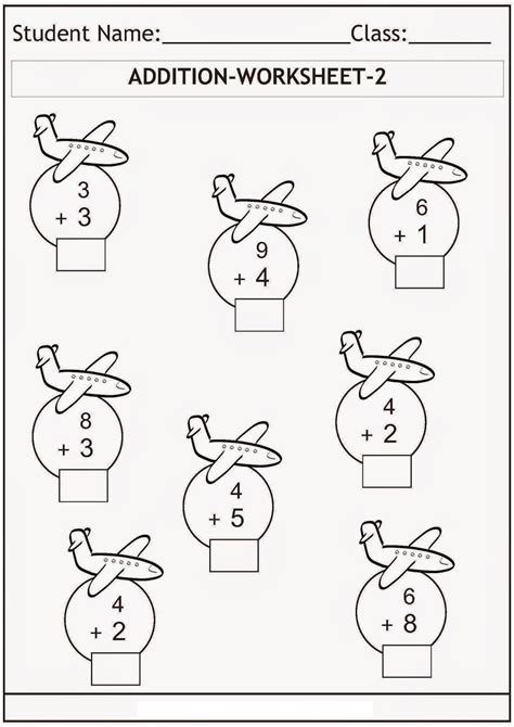 They solve addition problems with a missing number (missing addend), and use addition to solve simple subtraction problems. Addition Worksheets for Grade 1 | Activity Shelter