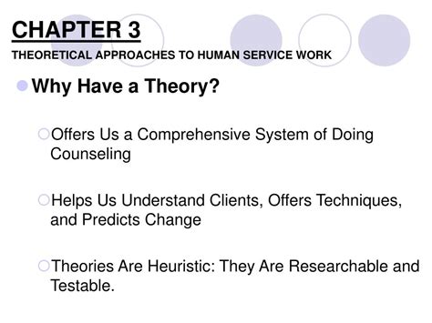 Ppt Chapter 3 Theoretical Approaches To Human Service Work Powerpoint