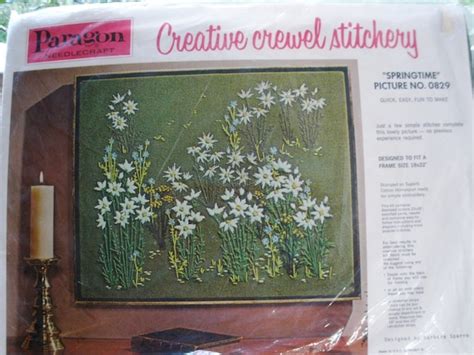 Vintage Paragon Creative Crewel Stitchery Kit Springtime No