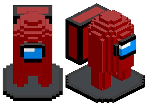 I made a custom among us pixel art on my own server, thought i might as well share it! Download OBJ file Among Us Pixel Art 3D • Template to 3D ...