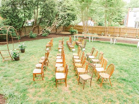 Having the wedding in your backyard will instantly save you on the site fee, but remember that tents and other rentals will still be necessary and can add up quickly. Beautiful Backyard Wedding! - Lauren & Drew Say "I Do" in ...