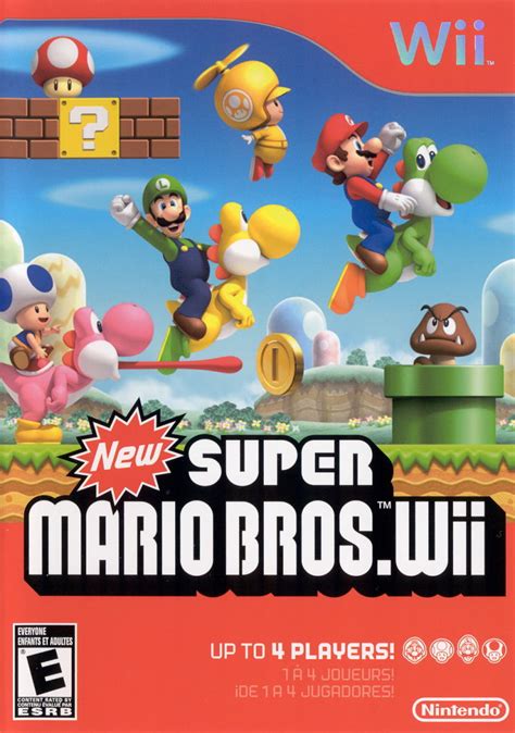 New Super Mario Bros Wii Wii Box Cover Art Mobygames