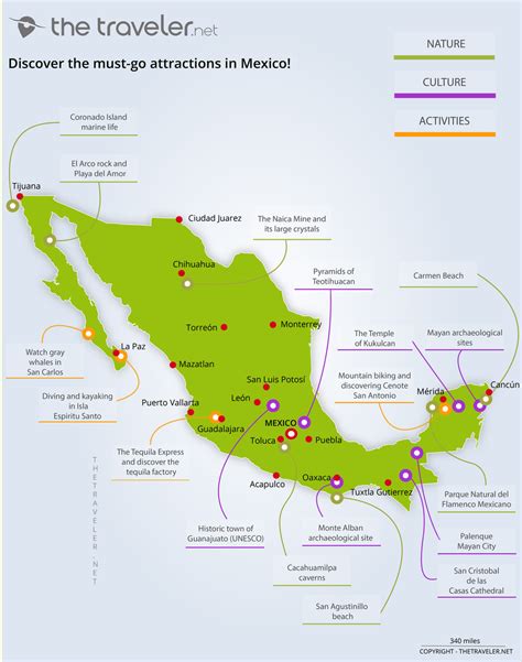 Places To Visit Mexico Tourist Maps And Must See Attractions