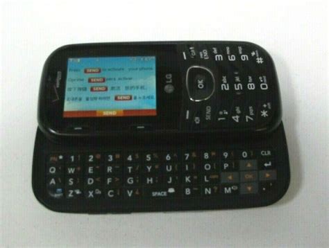 Lg Cosmos 2 Vn251 Black Verizon Cdma Qwerty Slider Cellular Phone