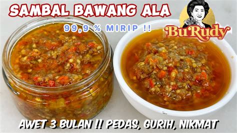 Resep Sambal Bawang Ala Bu Rudy Mirip Youtube