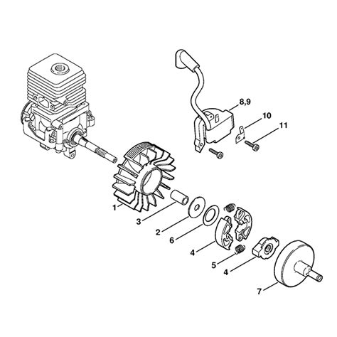 Stihl Fs 55 Brushcutter Fs55r Z Parts Diagram Ignition System Clutch