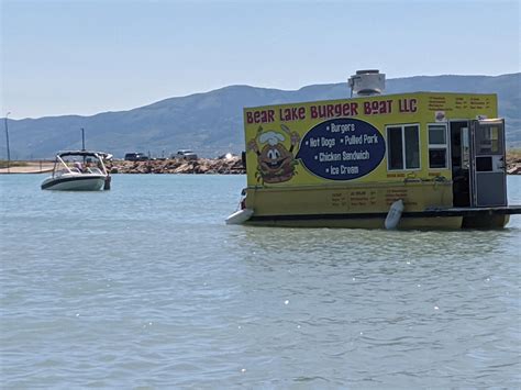 This Food Boat Sells Burgers Ice Cream Etc In The Lake R