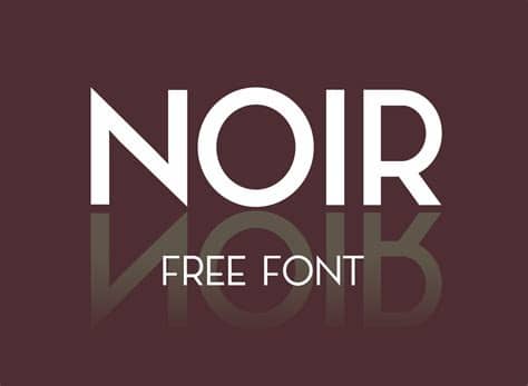 Including the coolest free modern fonts that are made by professional font creators from all over the world. NOIR Free Typeface - Free Fonts