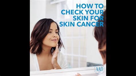How To Check Your Skin For Skin Cancer Youtube