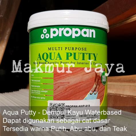 jual propan aqua putty dempul cat dasar kayu water based shopee indonesia