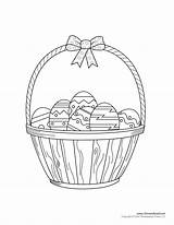Easter Basket Coloring Pages Print sketch template