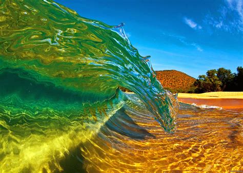 Transparent Sea Wave Hd Desktop Wallpaper Widescreen