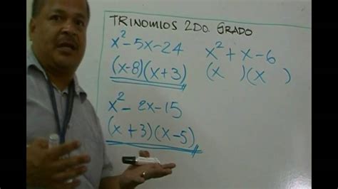 Factorización Trinomio De 2do Grado Con Coeficiente Cuadrático Igual A