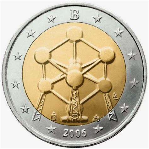 Belgian Commemorative 2 Euro Coins 2006 Atomium Commemorative 2 Euro