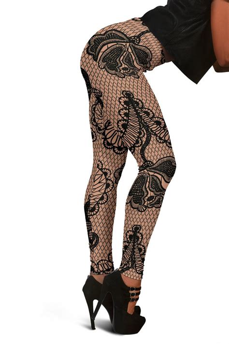 Black Lace Womens Leggings Black Lace Leggings Lace Leggings