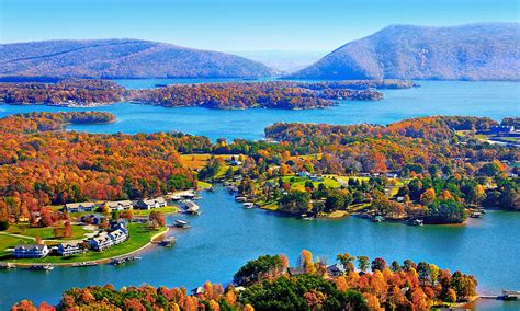 Fall Aerial Smith Mountain Lake Photograph By The American Shutterbug