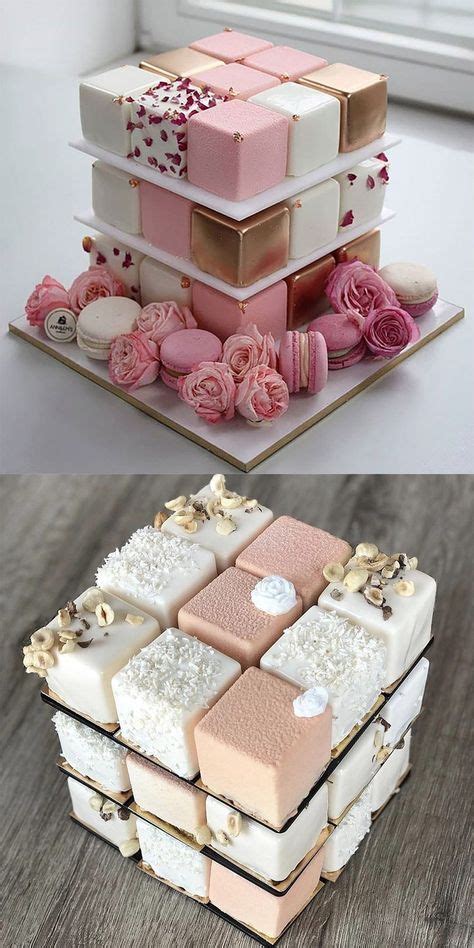 Cake Mini Square Petit Fours 41 New Ideas Gorgeous Wedding Cake