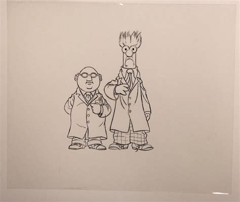 Muppet Babies Beaker And Bunsen Jim Henson Animation Production Cel