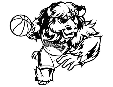 Nba Thunder Coloring Pages
