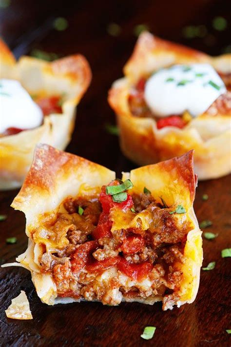We prefer to use our wonton wrappers right when this looks delicious! Best 25+ Wonton taco cups ideas on Pinterest | Recipes for ...
