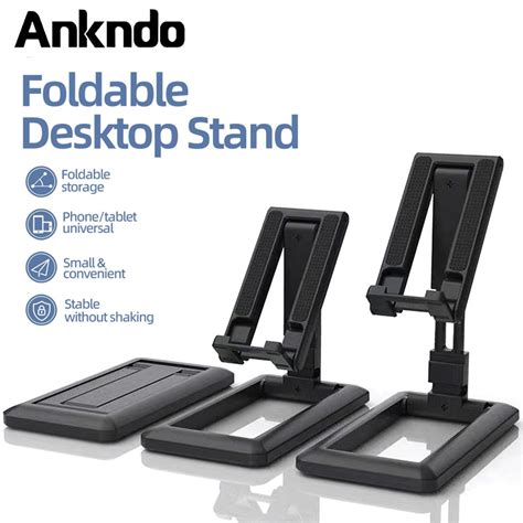 Ankndo Foldable Tablet Mobile Phone Desktop Phone Stand For Desk Holder