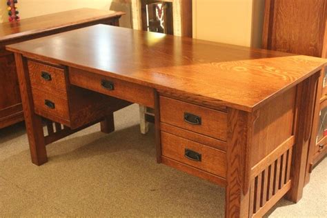 Mission Quarter Sawn White Oak Library Table By Oakparkantiques