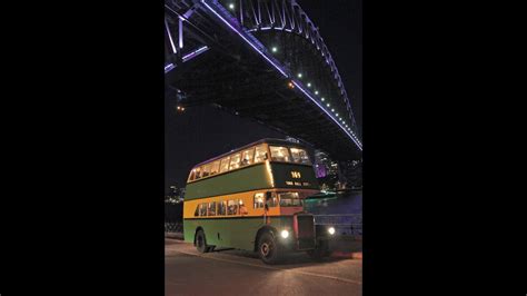 Sydney Bus Museum Deckers In The Night Vintage Double Deckers Operate