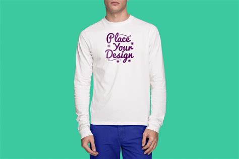 Free Long Sleeve T Shirt Mockup Psd