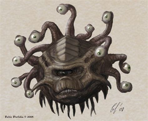 Devil Orb Beholder By ~randolfo On Deviantart Fantasy Creature Art