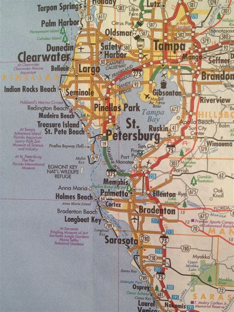 Map West Coast Florida United States Map