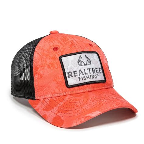 Realtree Structured Ladies Baseball Style Hat Fishing Wav3 Coral