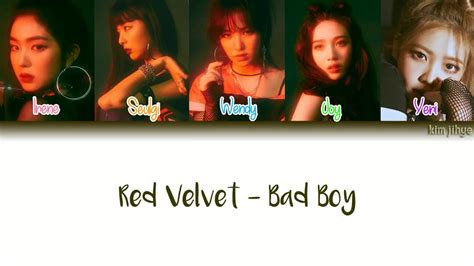 Bad boy is the lead single from red velvet's 2nd album repackage, the perfect red velvet. Red Velvet (레드벨벳) - Bad Boy Lyrics (Han|Rom|Eng|Color ...