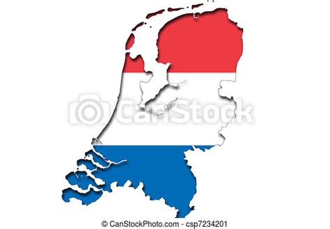 outline map of netherlands with dutch flag outlined map of netherlands with colors of dutch