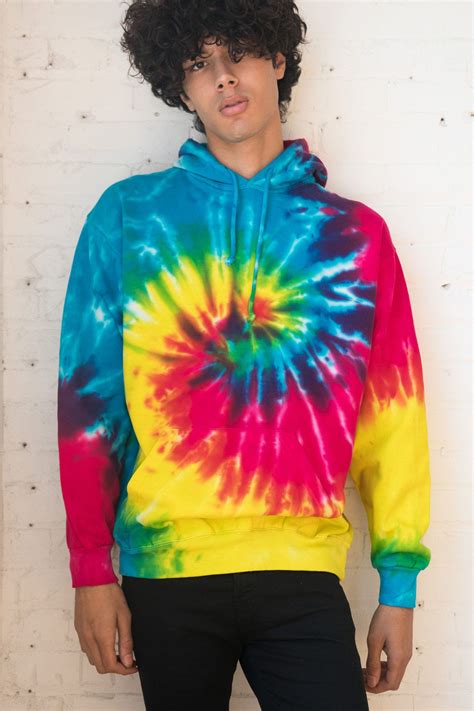 Womens hoodies trendy tie dye print long sleeve drawstring front pockets lightweight casual sweatshirts pullover. Rainbow Tie Dye Hoodie in 2020 | Tie dye hoodie, Rainbow tie dye hoodie, Tie dye