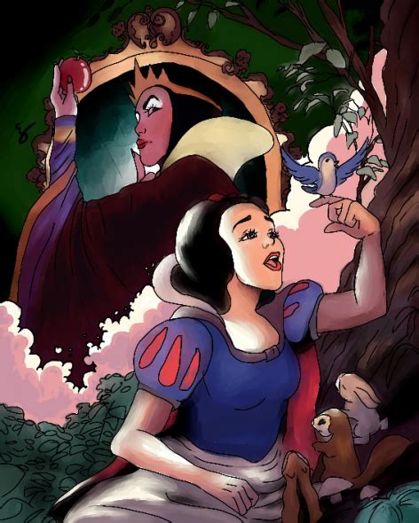 Snow White And The Evil Queen LuckyKill Illustrations ART Street