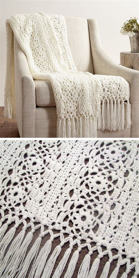 Irish Lace Blanket Free Crochet Patterns