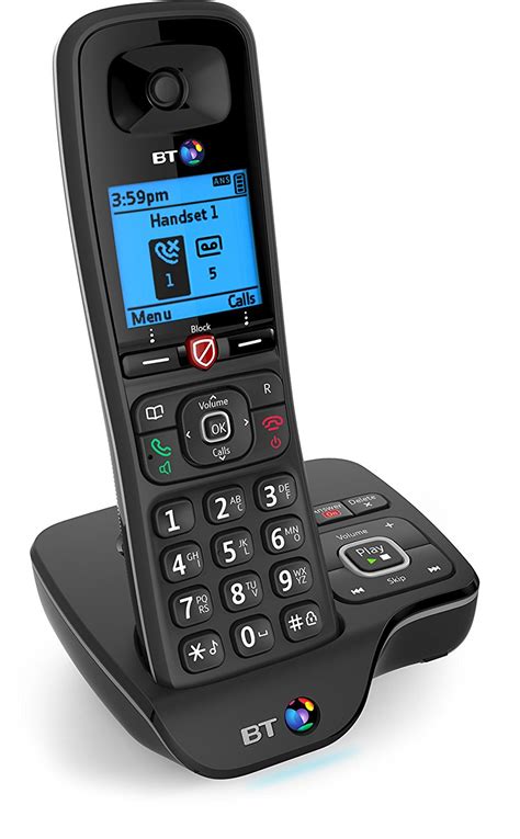 Bt 6600 Black Cordless Home Phone With Answer Machine And Call Blocker