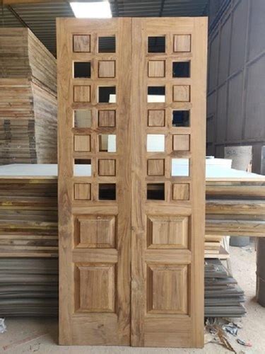 Interior Burma Border Teak Wood Pooja Door For Home 8 X 3 At Best