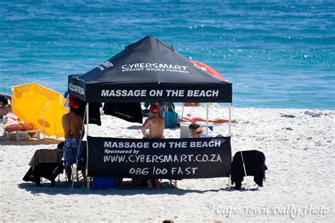 Massage On The Beach Anyone Cape Town Daily Photo