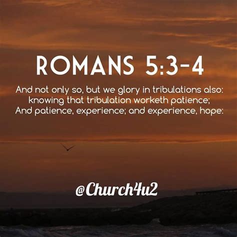 Romans 53 4 And Not Only So But We Glory In Tribulation Flickr