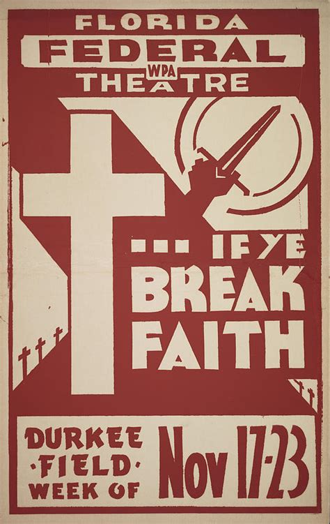 If Ye Break Faith Vintage Poster Painting By David Hinds Fine Art