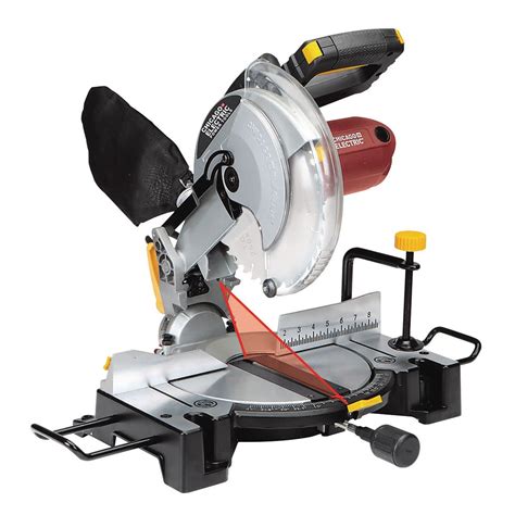 10 In Compound Miter Saw With Laser Guide System