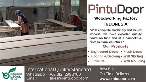Woodworking Production In Indonesia Pintudoor