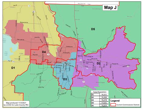 New Redistricting Map Approved For Lane County Commissioner Districts